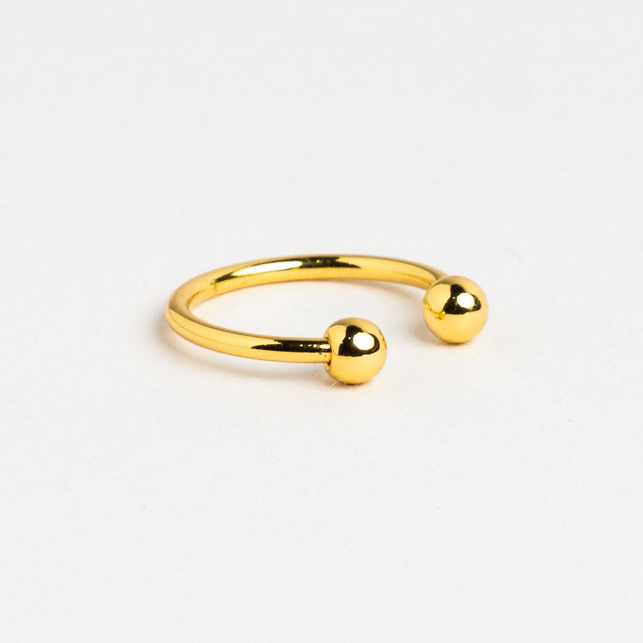 Balls Cuff Ring - Gold