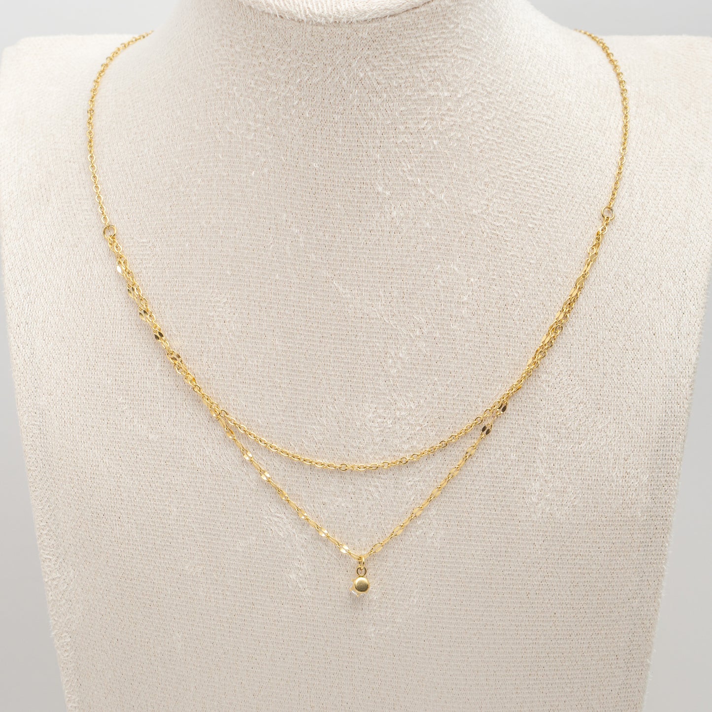 Gold Plated Minimalist Mutli Strand Necklace