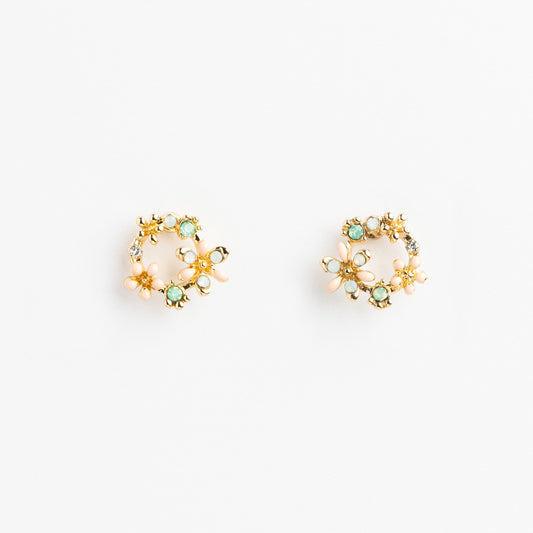 Elegant S925 Round Gold Earring