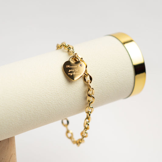 Forever You're my Love Bracelet - Gold