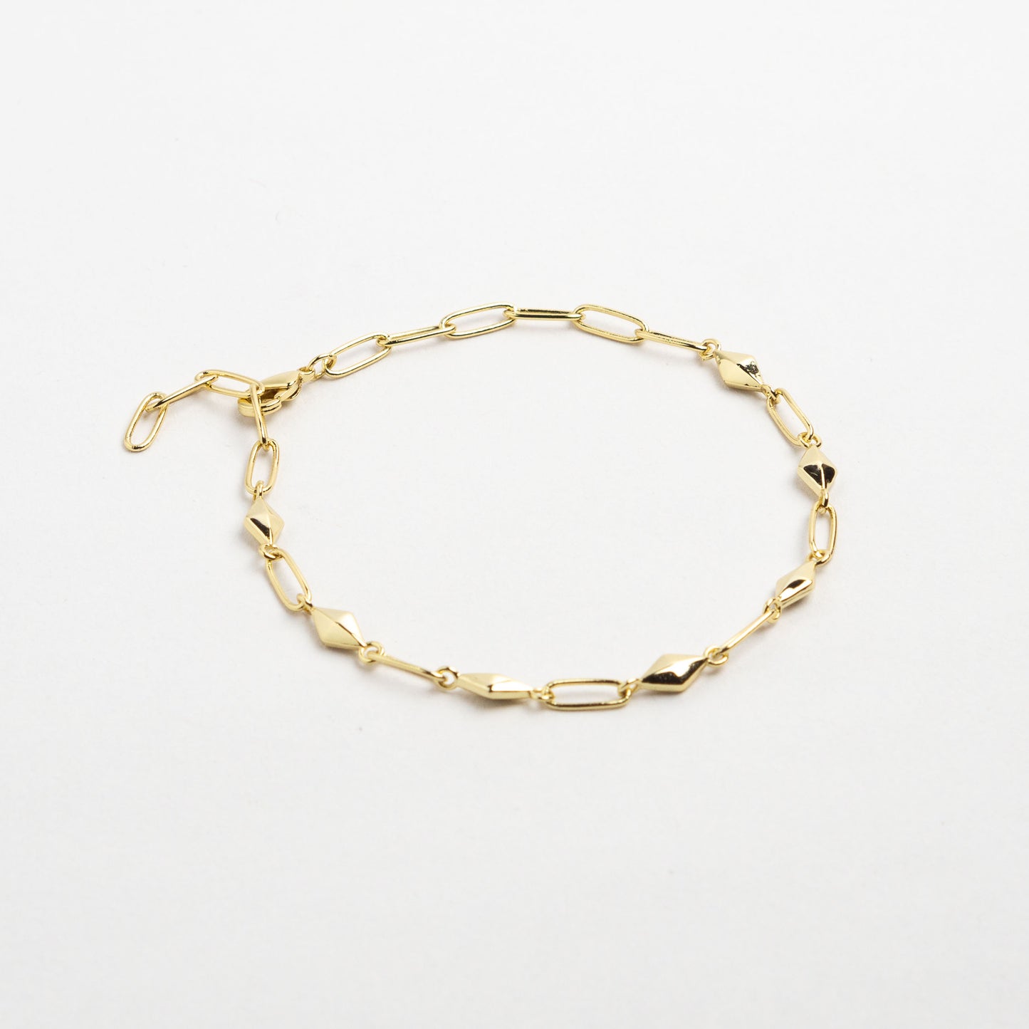 Geometric Minimalist Link Bracelet