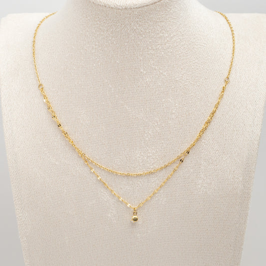 Gold Plated Minimalist Mutli Strand Necklace