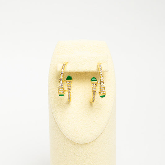 High End Cubic Zircon Waterdrop Earrings