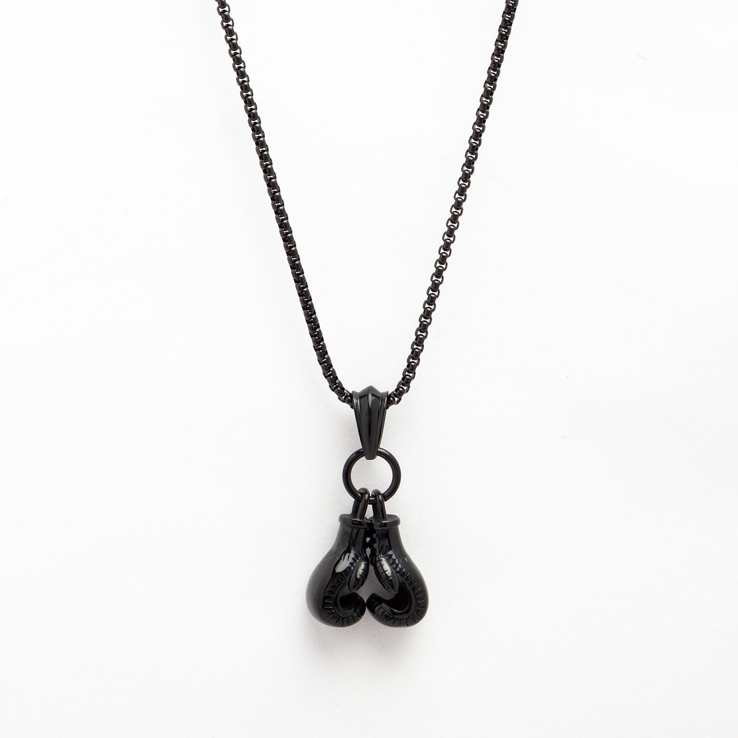 Little Boxing Gloves Titanium Necklace for Men