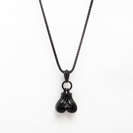 Little Boxing Gloves Titanium Necklace for Men