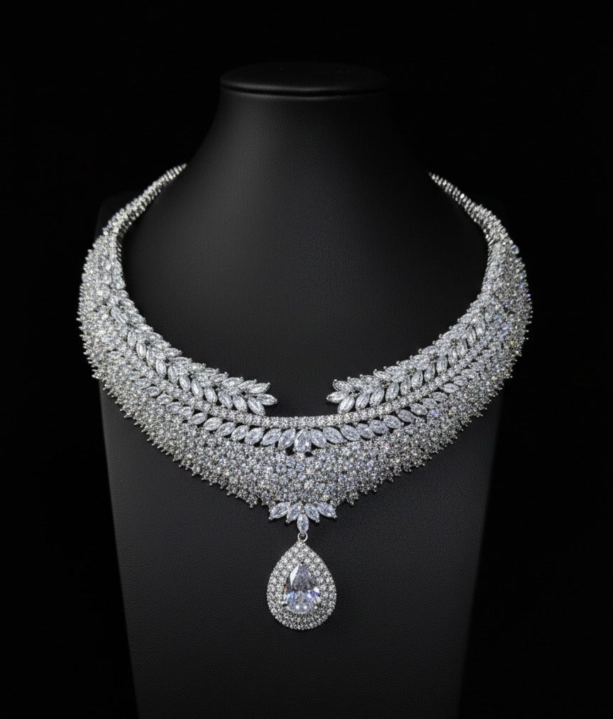 Midnight Icicle Statement Set