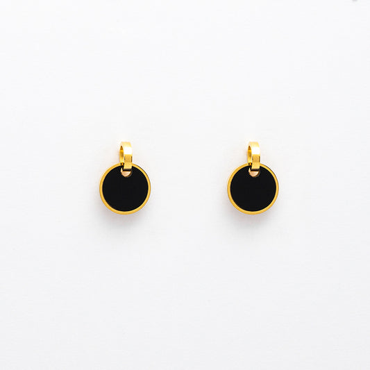 Round Minimalist Stud Earring