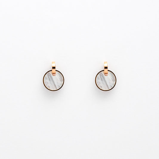 Round Minimalist Stud Earring