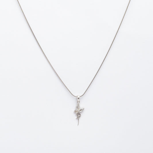 S925 Sterling Silver Fairy Dancing Necklace