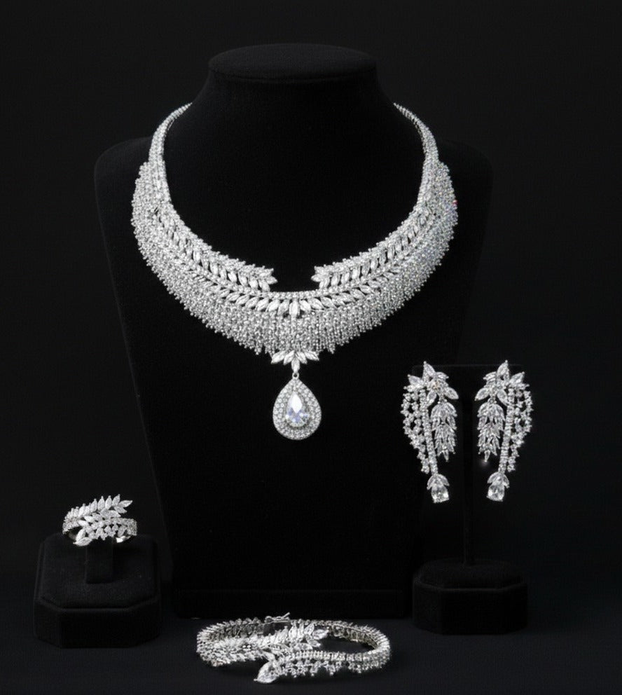 Midnight Icicle Statement Set