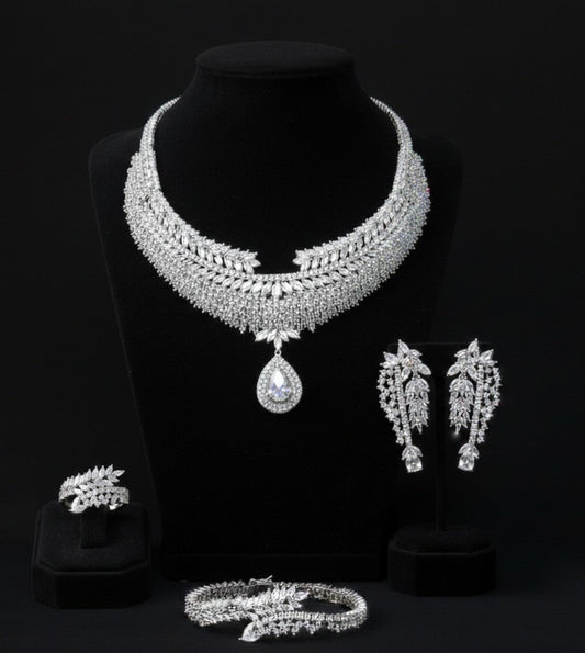 Midnight Icicle Statement Set