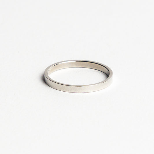 Stainless Steel Casual Ring - Silver