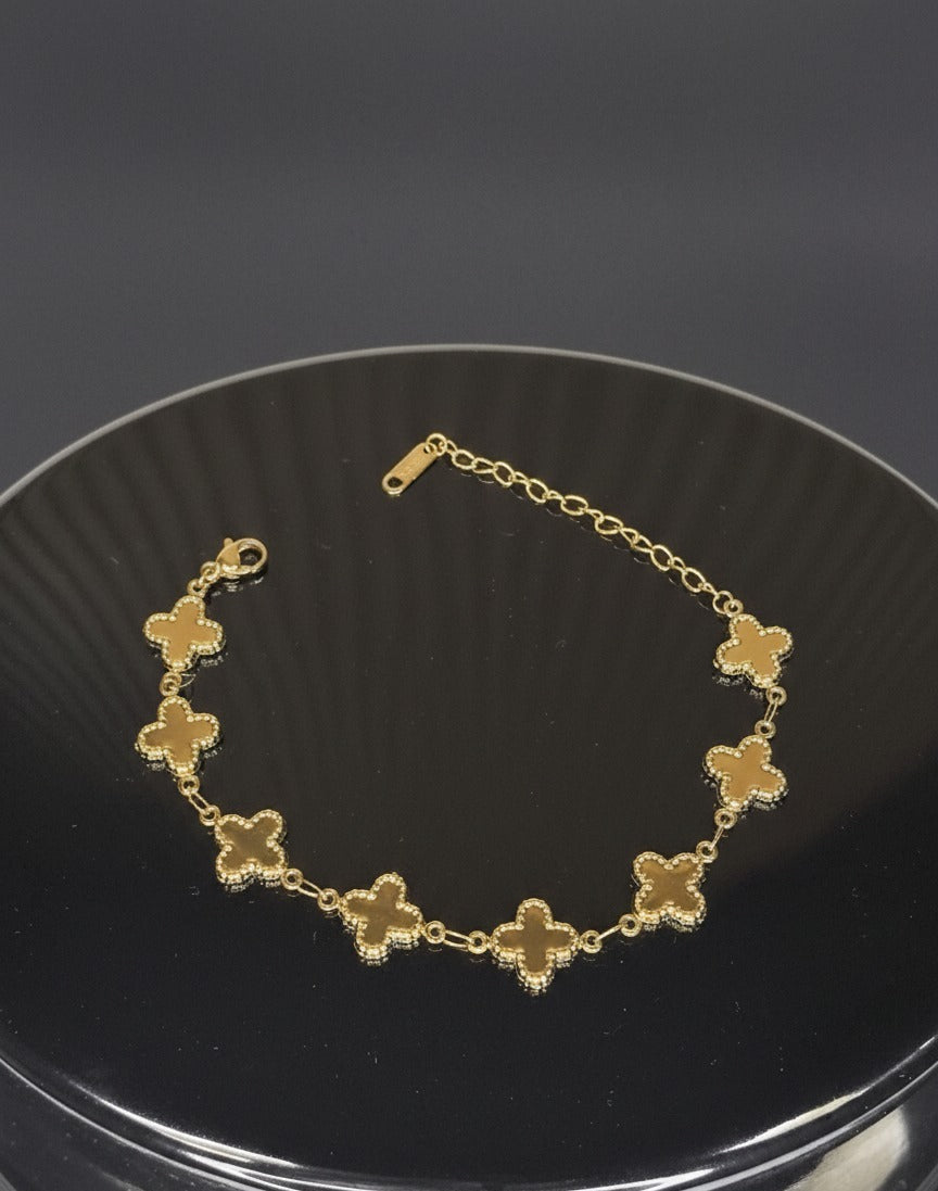 Stainless Steel Clover Minimalist Bracelet