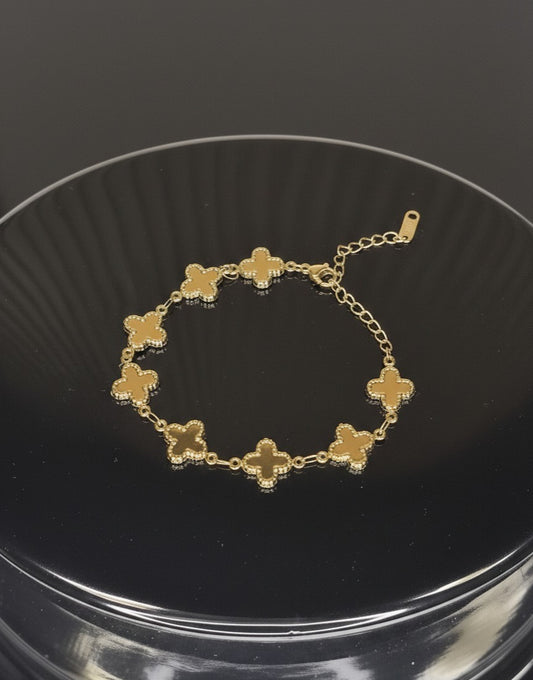 Stainless Steel Clover Minimalist Bracelet