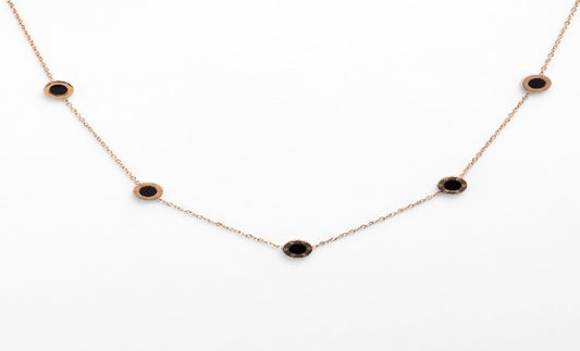 Titanium Pendant Necklace - Rose Gold