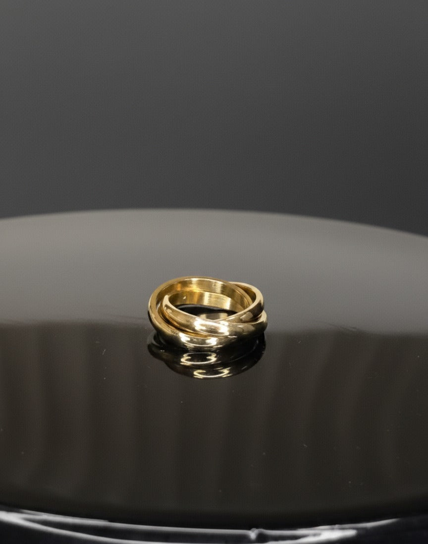 Titanium Steel Geometric Minimalist Stackable Ring