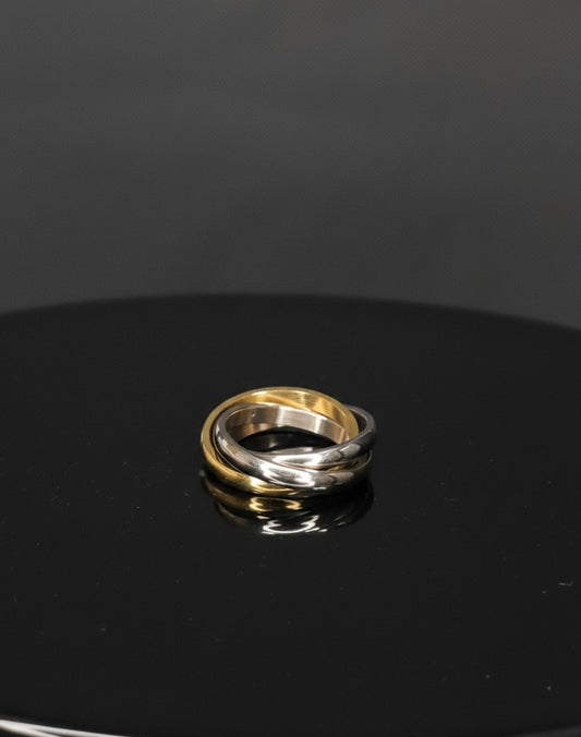 Titanium Steel Geometric Minimalist Stackable Ring