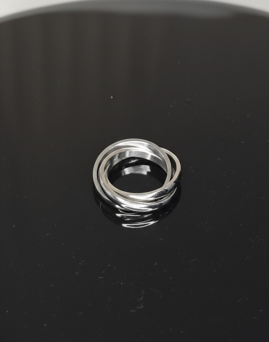 Stack Rings Titanium Titanium Steel Geometric Minimalist Stackable Ring – La Reine Luxury ...